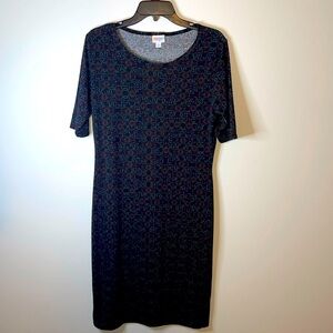 LuLaRoe Julia Dress Size Large